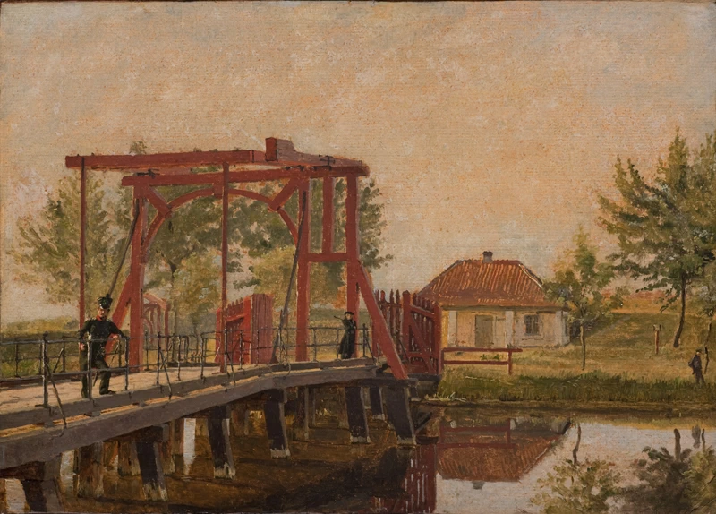Christen Købke - Il ponte levatoio settentrionale della Cittadella di Copenaghen, Statens Museum for Kuns, Copenaghen